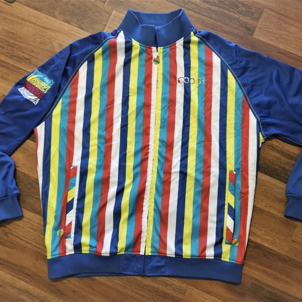 Coogi Stripe Full Zip Jacket Streetwear